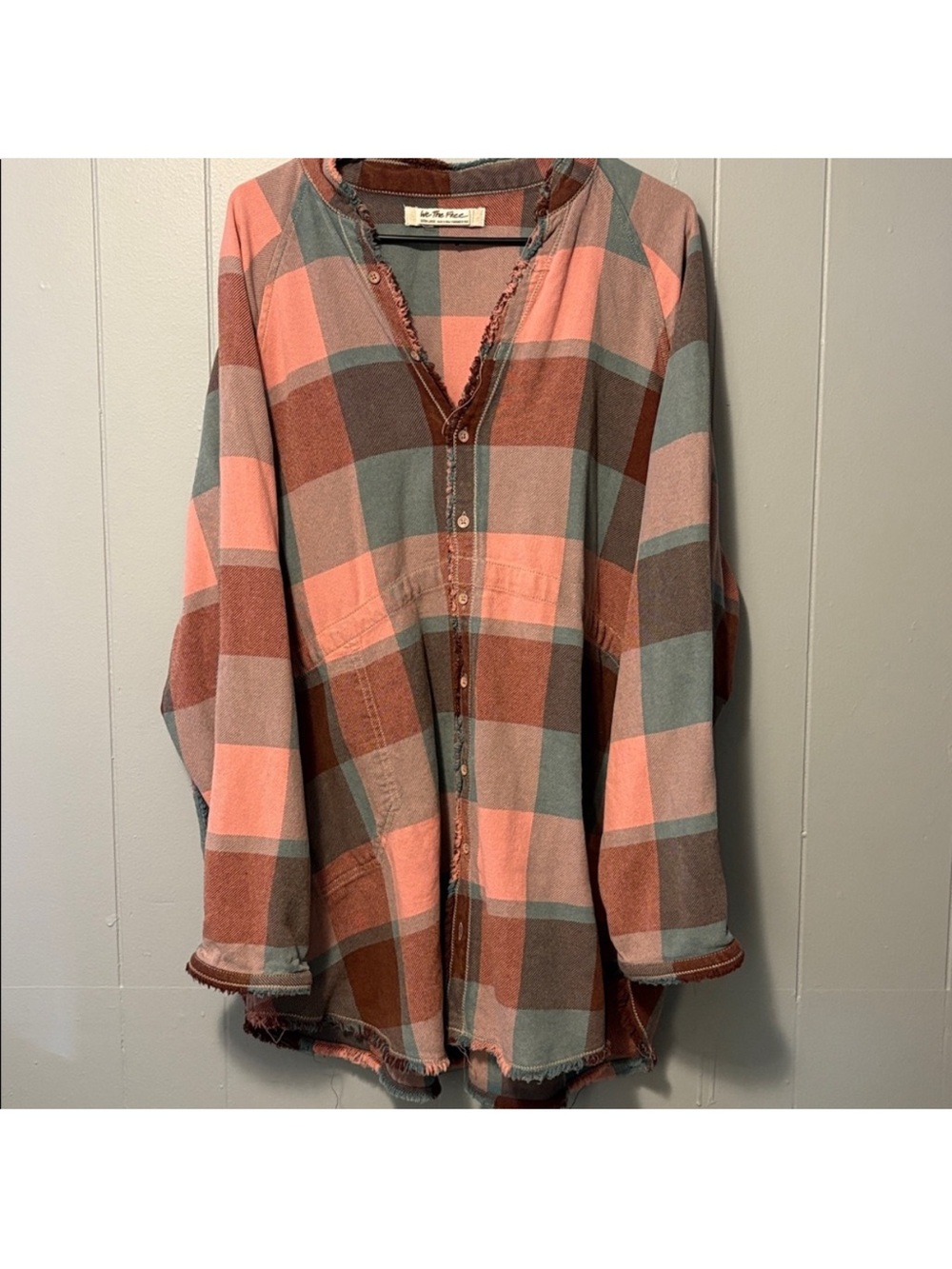 We The Free, Summer Daydream Plaid Button-Up Top - Picture 3 of 5